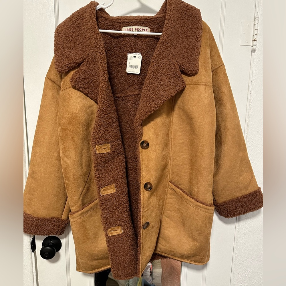 NEW FREE PEOPLE Sherpa Jacket